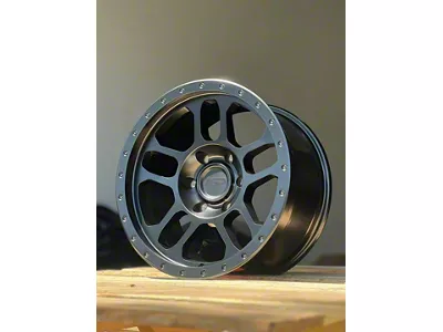 AGP Wheels Trux Matte Black 6-Lug Wheel; 17x9; -12mm Offset (07-13 Silverado 1500)