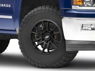 AGP Wheels 306 Matte Black 6-Lug Wheel; 17x8; 5mm Offset (14-18 Silverado 1500)