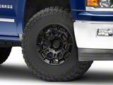 Pro22 Matte Black 6-Lug Wheel; 17x8; 5mm Offset (14-18 Silverado 1500)