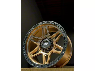 AGP Wheels 307 Bronze with Black Ring 6-Lug Wheel; 17x9; 0mm Offset (15-20 F-150)
