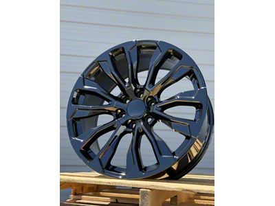 AGP Wheels 107 Gloss Black 6-Lug Wheel; 22x9; 28mm Offset (23-26 Colorado)