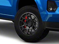 AGP Wheels Pro Matte Black 6-Lug Wheel; 17x8; 5mm Offset (23-26 Colorado)