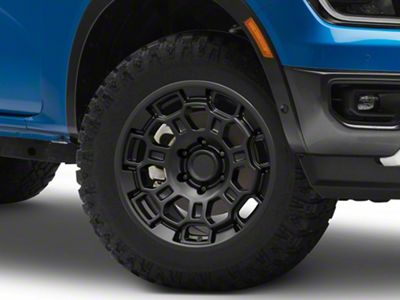 AGP Wheels Pro22 Matte Black 6-Lug Wheel; 18x9; 12mm Offset (24-25 Ranger)