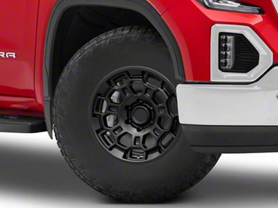 AGP Wheels Pro22 Matte Black 6-Lug Wheel; 17x8; 5mm Offset (19-25 Sierra 1500)
