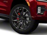 106 Gloss Black 6-Lug Wheel; 22x9; 28mm Offset (21-26 Yukon)