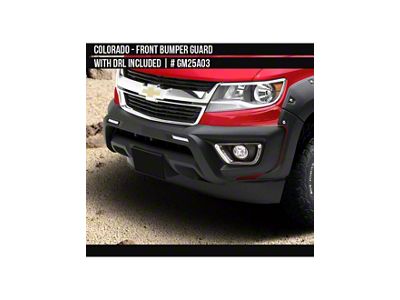 Air Design Front Bumper Guard with DRL; Unpainted (15-22 Colorado, Excluding ZR2)