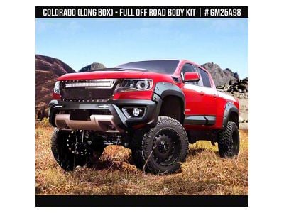 Air Design Off-Road Styling Kit with Fender Vents; Unpainted (15-22 Colorado Crew Cab w/ 6-Foot Long Box)