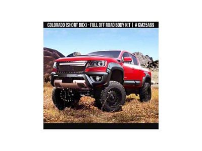 Air Design Off-Road Styling Kit with Fender Vents; Unpainted (15-22 Colorado Crew Cab w/ 5-Foot Short Box, Excluding ZR2)