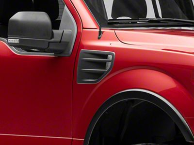 Air Design Fender Vents; Satin Black (15-20 F-150, Excluding Raptor)