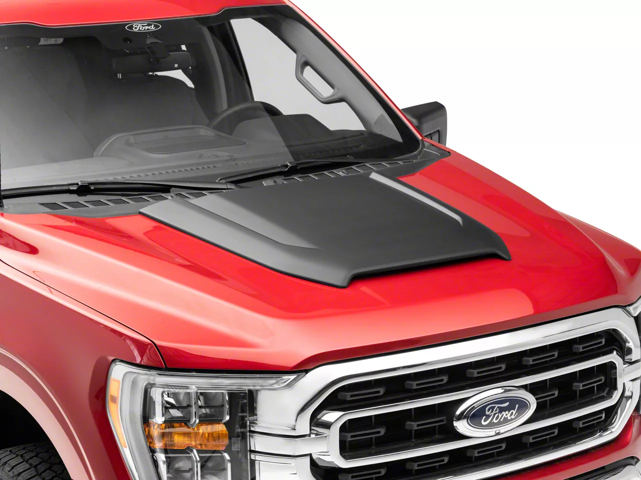 Air Design F150 Hood Scoop; Satin Black FO31A01 (2124 F150