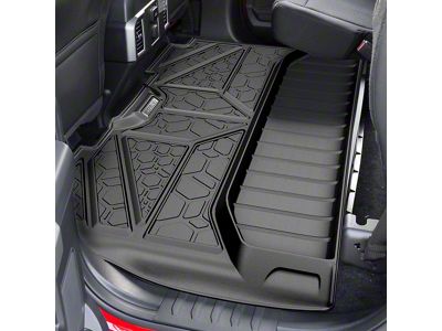 Air Design Soft Touch Front and Rear Floor Liners; Black (15-25 F-150 SuperCrew)