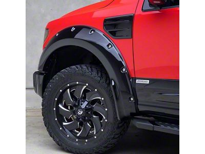 Air Design Super Bolt Fender Flares; Satin Black (15-17 F-150, Excluding Raptor)