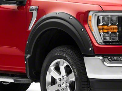 Air Design Super Bolt Fender Flares; Satin Black (21-24 F-150, Excluding Raptor)