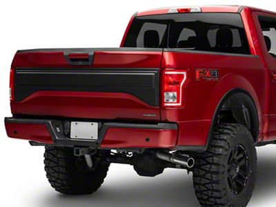 Air Design Tailgate Applique; Satin Black (15-17 F-150 w/o Tailgate Applique)