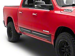 Air Design Door Rocker Panels; Satin Black (19-24 RAM 1500 Crew Cab)