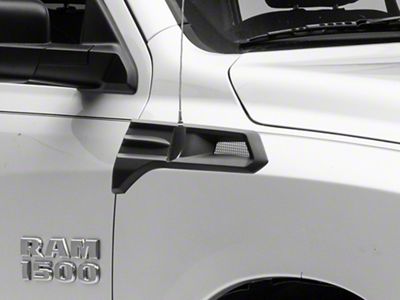 Air Design Fender Vents; Satin Black (13-18 RAM 1500)