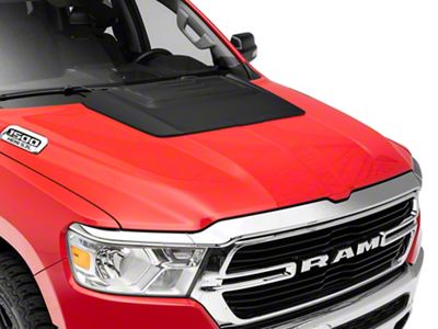 Air Design Hood Scoop; Satin Black (19-24 RAM 1500, Excluding Rebel & TRX)