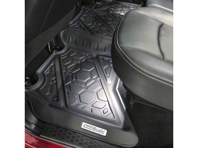 Air Design Soft Touch Front and Rear Floor Liners; Black (19-24 RAM 1500 Crew Cab)