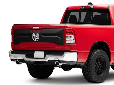 Air Design Tailgate Applique; Satin Black (19-24 RAM 1500)