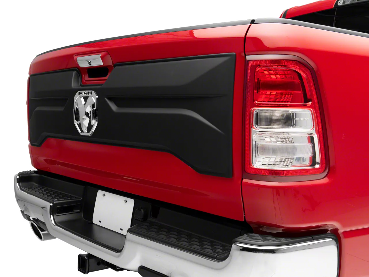 Air Design RAM 1500 Tailgate Applique; Satin Black CH07A17 (1924 RAM 1500) Free Shipping