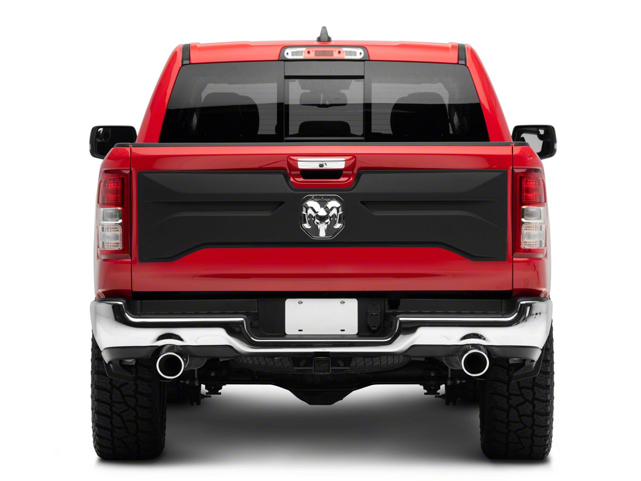 Air Design RAM 1500 Tailgate Applique; Satin Black CH07A17 (1924 RAM 1500) Free Shipping