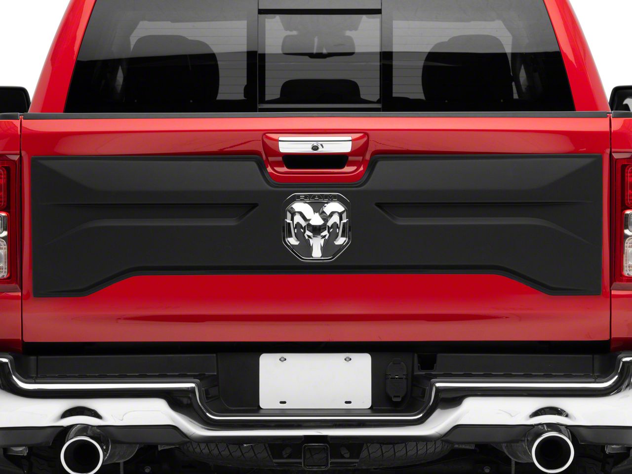 Air Design RAM 1500 Tailgate Applique; Satin Black CH07A17 (1924 RAM 1500) Free Shipping