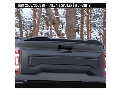 Air Design Tailgate Spoiler; Unpainted (19-26 RAM 2500)