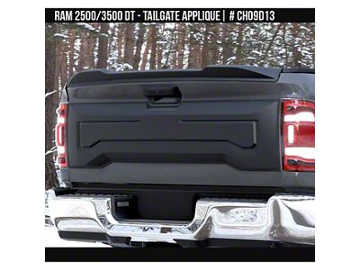 Air Design Tailgate Applique; Unpainted (19-26 RAM 3500)