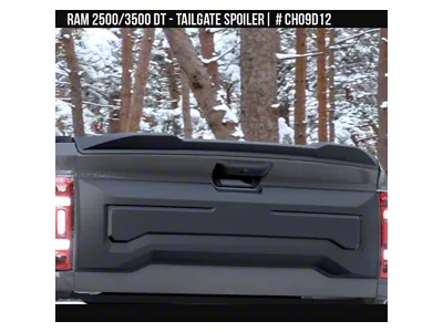 Air Design Tailgate Spoiler; Satin Black (19-26 RAM 3500)