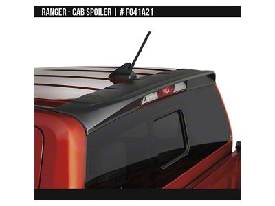 Air Design Cab Spoiler; Satin Black (24-26 Ranger)