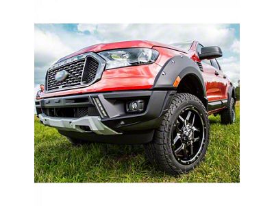 Air Design Front Bumper Guard with DRL; Satin Black (19-23 Ranger)