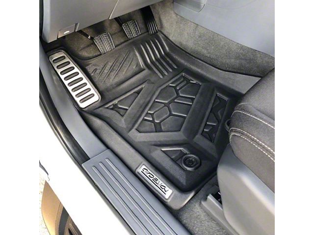 Air Design Soft Touch Front and Rear Floor Liners; Black (19-24 Ranger SuperCrew)