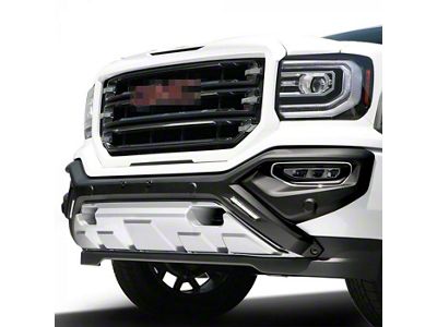 Air Design Front Bumper Guard with DRL; Unpainted (16-18 Sierra 1500)