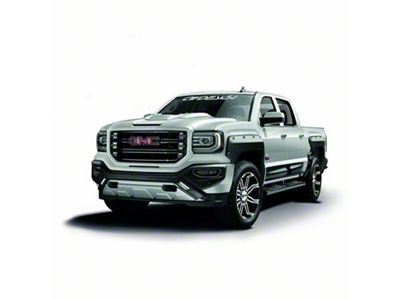 Air Design Off-Road Styling Kit; Satin Black (16-18 Sierra 1500 Crew Cab w/ 5.80-Foot Short Box)