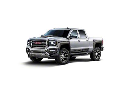 Air Design Off-Road Styling Kit with Fender Vents; Satin Black (16-18 Sierra 1500 Crew Cab w/ 6.50-Foot Standard Box)