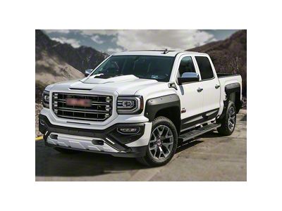 Air Design Off-Road Styling Kit with Fender Vents; Satin Black (16-18 Sierra 1500 Crew Cab w/ 5.80-Foot Short Box)