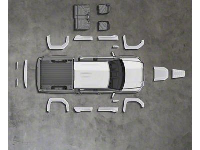 Air Design Off-Road Styling Kit with Fender Vents; Unpainted (19-25 Sierra 1500 Crew Cab w/ 5.80-Foot Short Box)