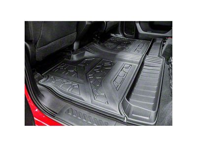 Air Design Soft Touch Front and Rear Floor Liners; Black (19-24 Sierra 1500 Crew Cab)