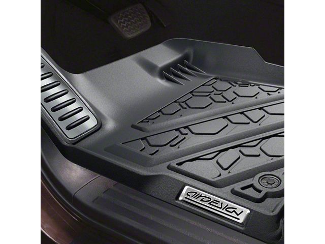 Air Design Soft Touch Front Floor Liners; Black (16-18 Sierra 1500 Regular Cab, Double Cab)