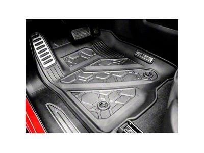 Air Design Soft Touch Front Floor Liners; Black (19-23 Sierra 1500 Regular Cab, Double Cab)