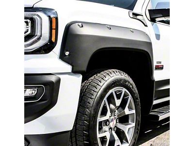 Air Design Super Bolt Fender Flares; Satin Black (16-18 Sierra 1500 w/ 5.80-Foot Short Box)