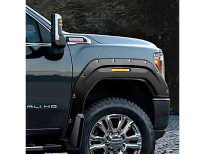 Air Design Super Bolt Fender Flares; Satin Black (20-24 Sierra 2500 HD)