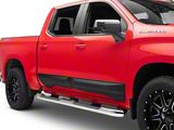 Air Design Door Rocker Panels; Satin Black (19-26 Silverado 1500 Crew Cab)
