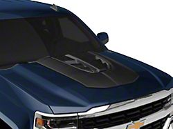 Air Design Hood Scoop; Satin Black (16-18 Silverado 1500)