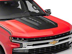 Air Design Hood Scoop; Satin Black (19-25 Silverado 1500)