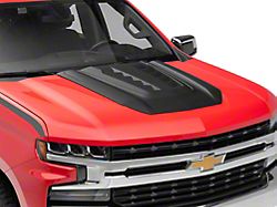 Air Design Hood Scoop; Satin Black (19-24 Silverado 1500)