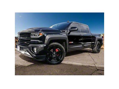 Air Design Off-Road Styling Kit with Fender Vents; Satin Black (16-18 Silverado 1500 Crew Cab w/ 6.50-Foot Standard Box)