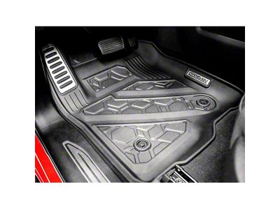 Air Design Soft Touch Front Floor Liners; Black (19-24 Silverado 1500 Regular Cab, Double Cab)