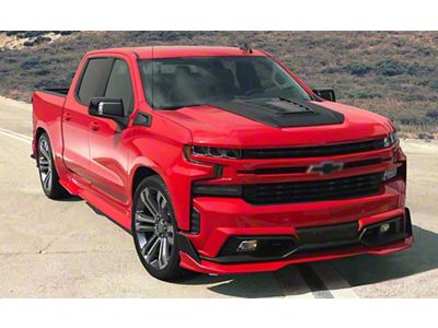 Air Design Street Series Ground Effects Styling Kit; Satin Black (19-21 Silverado 1500 Crew Cab w/ 5.80-Foot Short Box; 2022 Silverado 1500 LTD Crew Cab w/ 5.80-Foot Short Box)