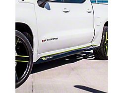 Air Design Street Series Side Skirt; Driver Side; Satin Black (19-25 Silverado 1500 Crew Cab w/ 5.80-Foot Short Box)